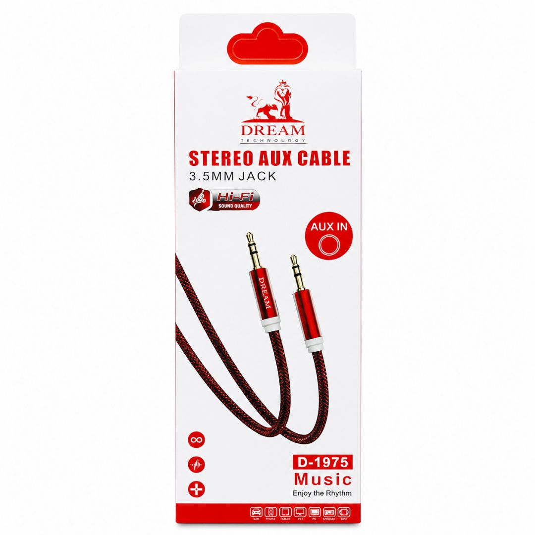 كابل AUX دريم أصلي (Dream Stereo AUX Cable 3.5mm Jack)