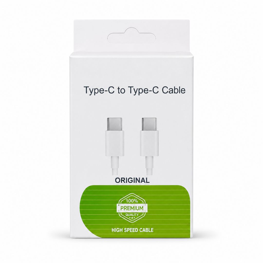 كابل   ايفون علامه خضرا    (Type-C to Type-C Cable)
