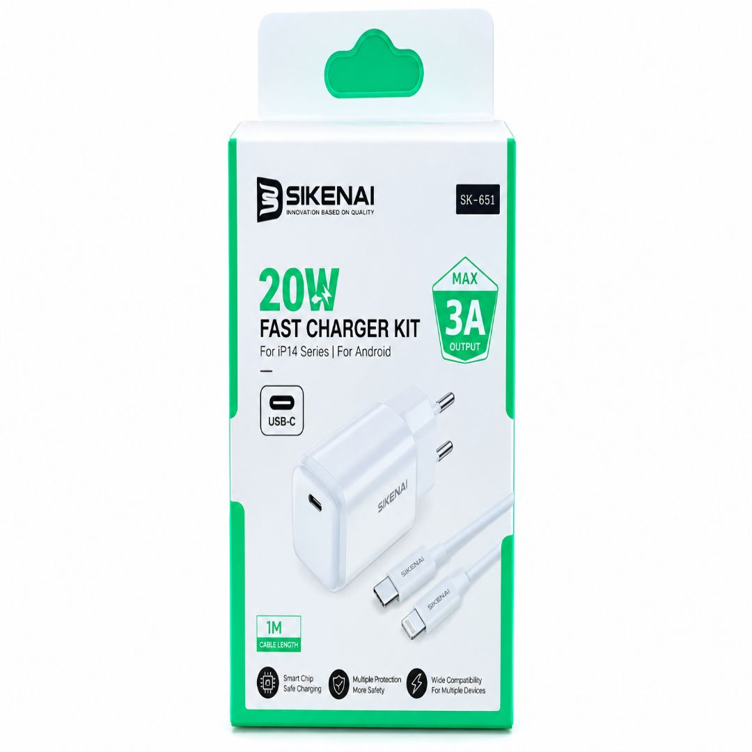 شاحن sikenai اصلي ايفون في تايب سي 20W