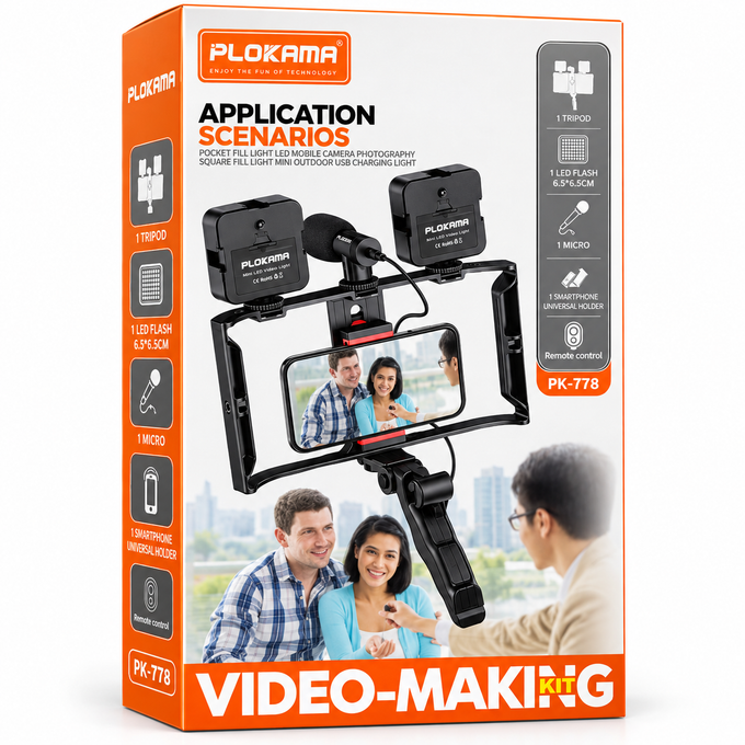 عدة صناعة الفيديو للهواتف الذكية (VIDEO-MAKING KIT).