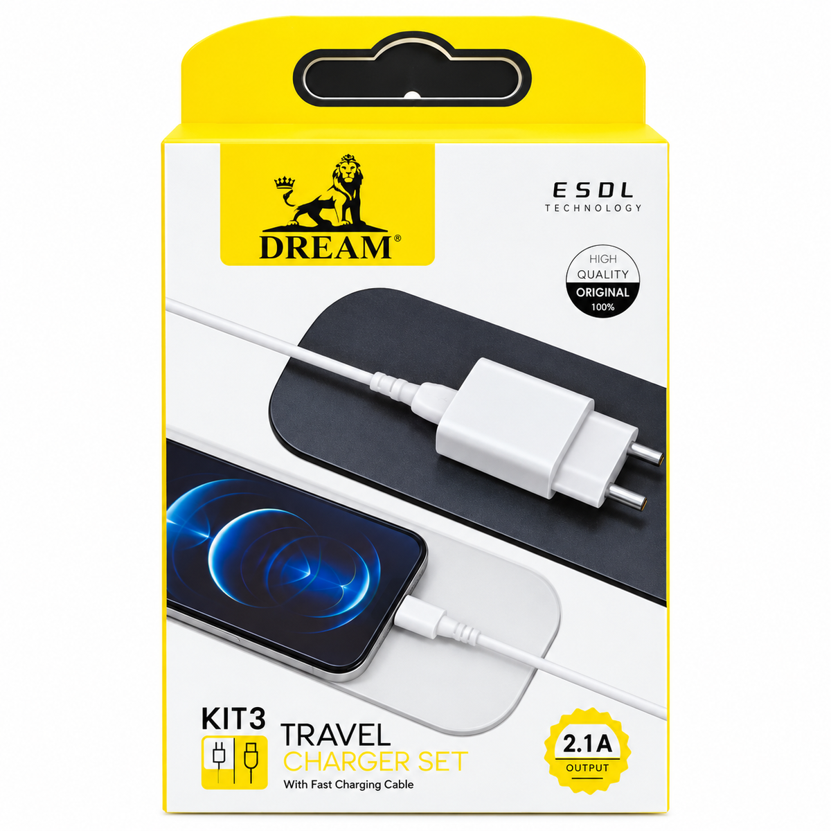شاحن دريم 2.1 usb- ايفون