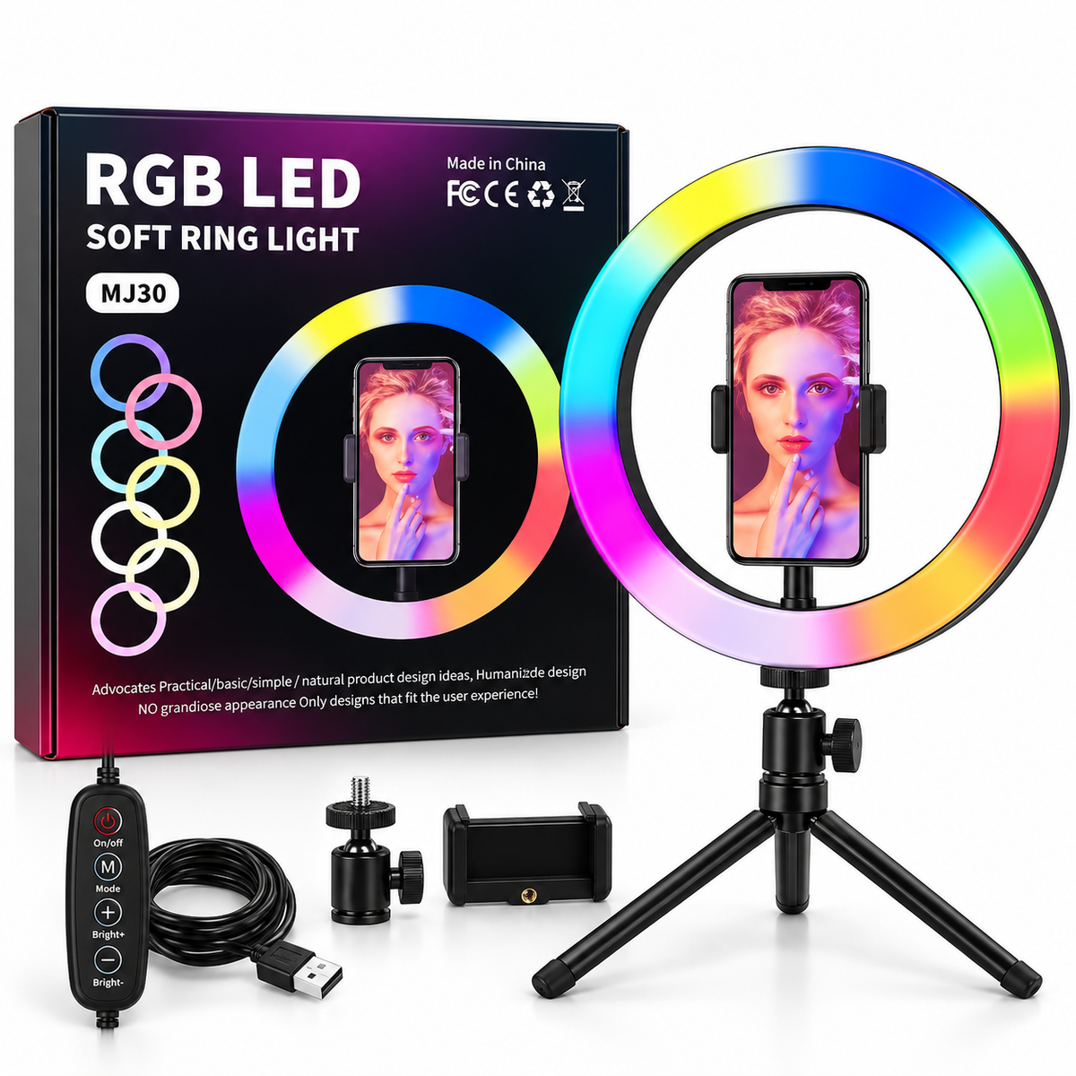 رينج لايت mj 30 ألوان Rgb