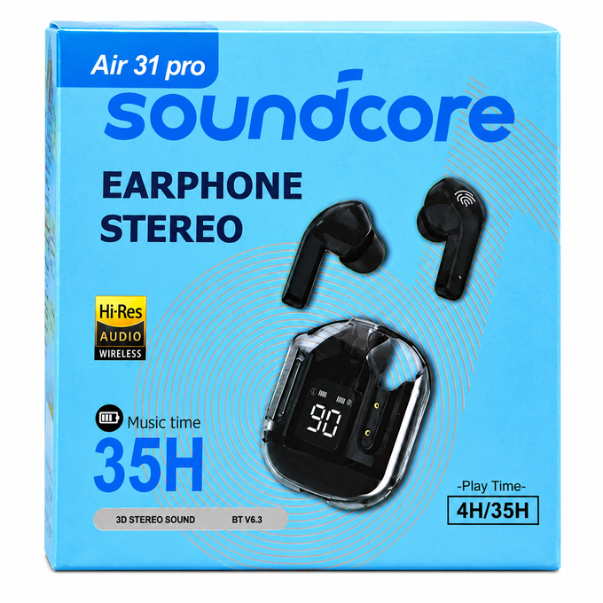 ايربودز- soundcore - Air 31 Pro (كريستال)