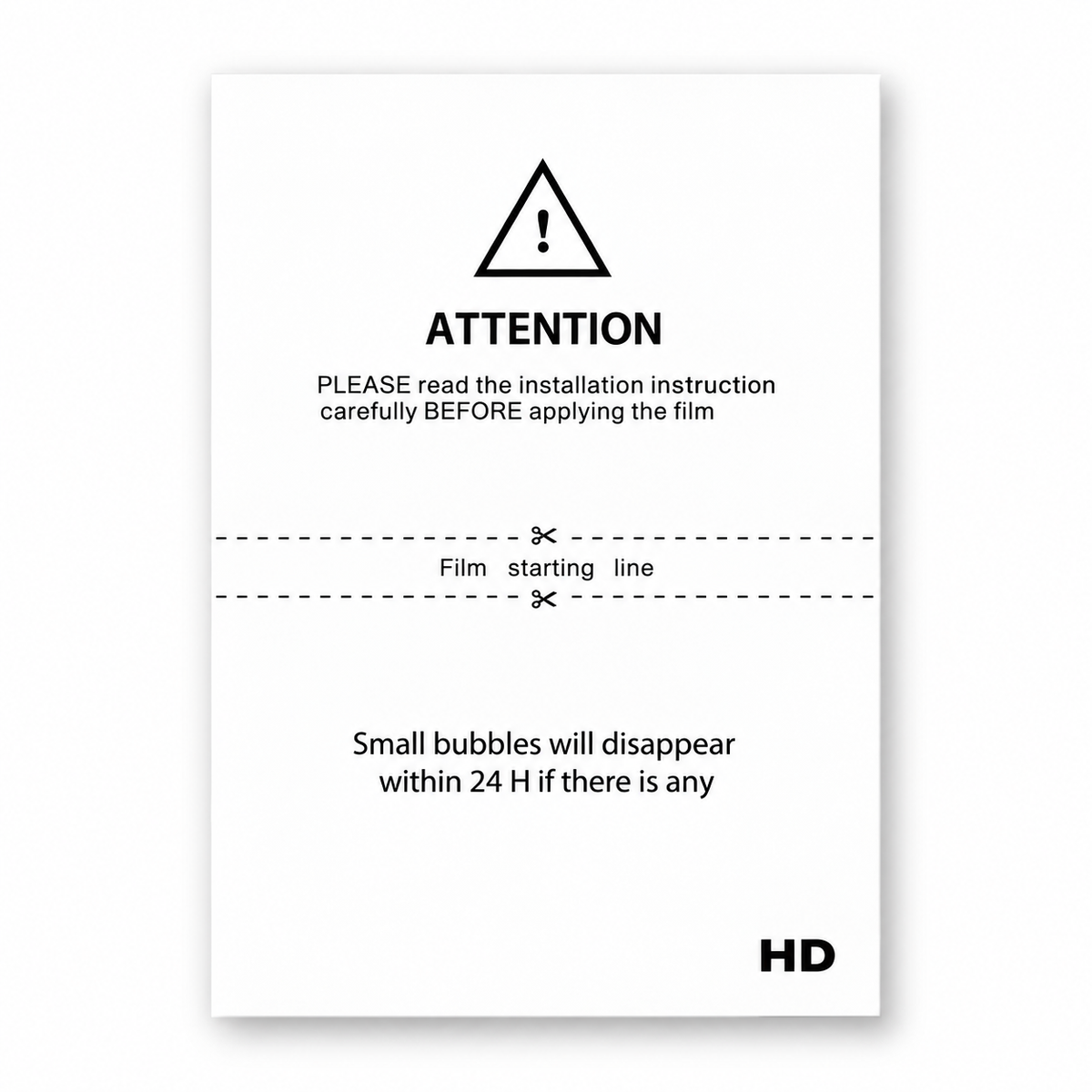 HD Clear Hydrogel Film