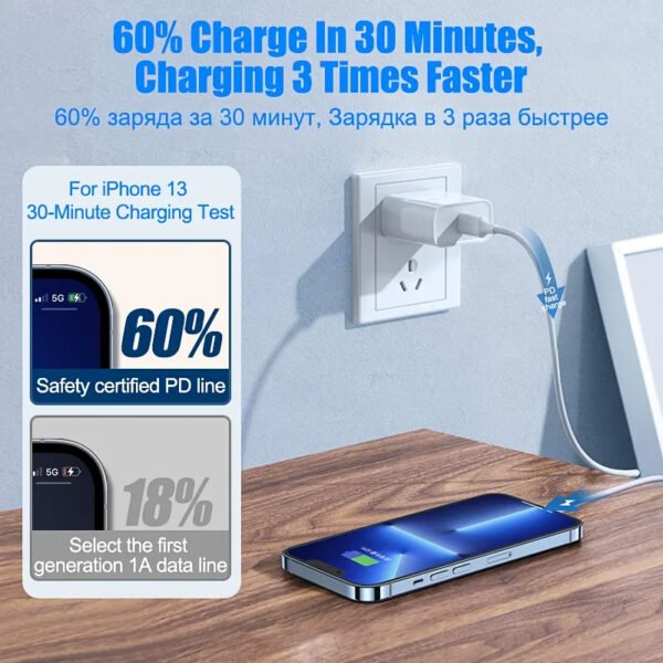 كابل Apveen Lightning بطول 1 م – شحن سريع متوافق مع آيفون من s6 حتى iPhone 14 Pro Max. - Image 3