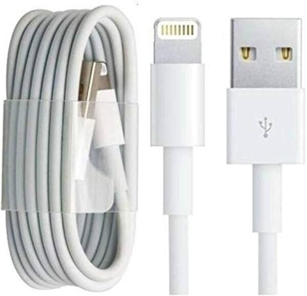 كابل Apveen Lightning بطول 1 م – شحن سريع متوافق مع آيفون من s6 حتى iPhone 14 Pro Max.