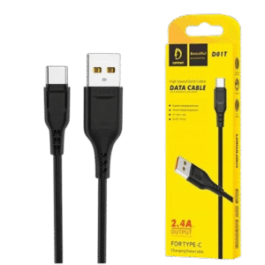 كابل Denmen USB إلى Type-C للشحن السريع ونقل البيانات – طول 100 سم
